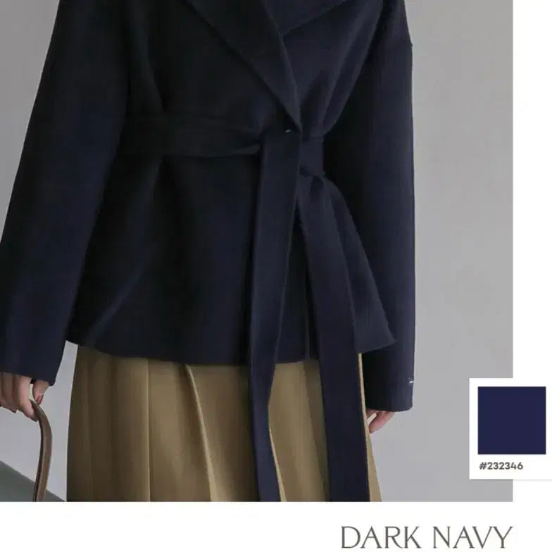 [BUNJANG] Romistory Handmade Navy Coat (New) / 로미스토리 핸드메이드 코트 네이비 (택포+새옷/99-100사이즈)