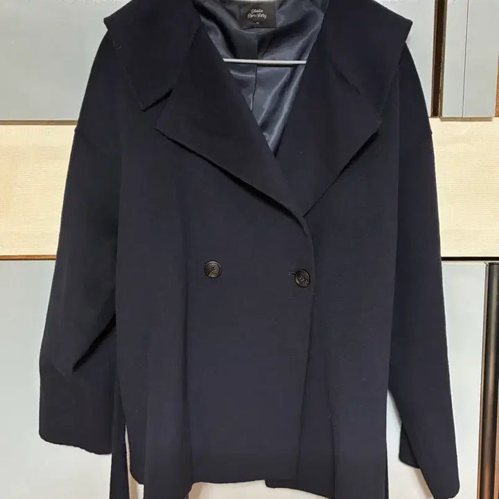 [BUNJANG] Romistory Handmade Navy Coat (New) / 로미스토리 핸드메이드 코트 네이비 (택포+새옷/99-100사이즈)