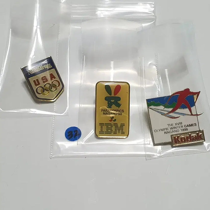 [BUNJANG] Nagano Olympic Commemorative Badge Set / 나가노 올림픽 기념 뱃지 3종 세트