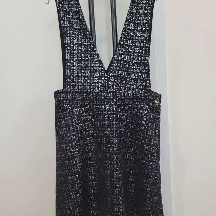 [BUNJANG] ZARA Black Tweed Bustier Dress (S) / 자라 블랙 멜란지 뷔스티에 원피스 S사이즈