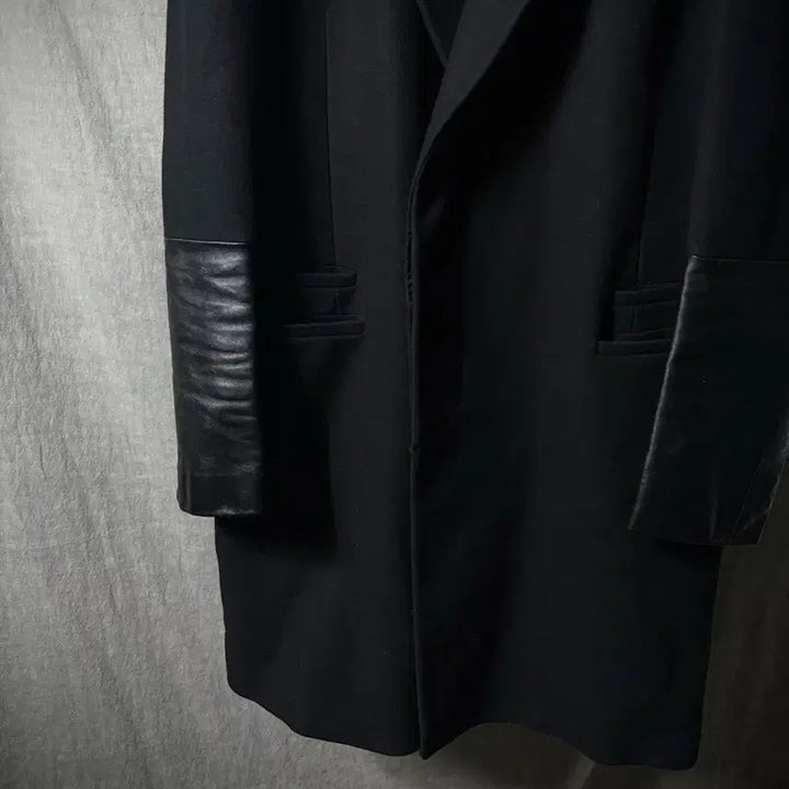 [BUNJANG] Neil Barrett 10FW Runway Leather Sleeve Coat / 닐바렛 10fw 런웨이 레더 슬리브 코트