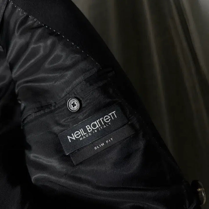 [BUNJANG] Neil Barrett 10FW Runway Leather Sleeve Coat / 닐바렛 10fw 런웨이 레더 슬리브 코트