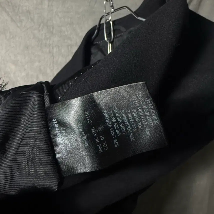 [BUNJANG] Neil Barrett 10FW Runway Leather Sleeve Coat / 닐바렛 10fw 런웨이 레더 슬리브 코트