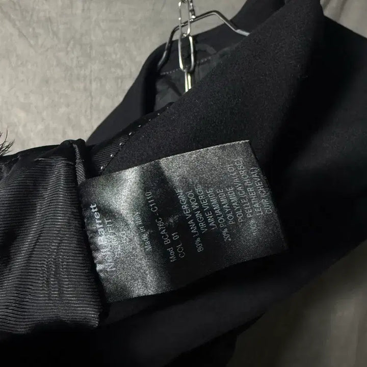 [BUNJANG] Neil Barrett 10FW Runway Leather Sleeve Coat / 닐바렛 10fw 런웨이 레더 슬리브 코트