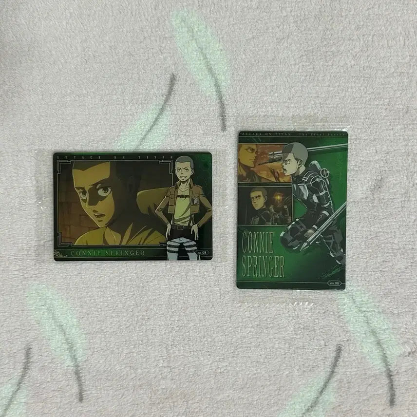 [BUNJANG] Attack on Titan Connie Springer Wafer Card Bundle Set / 진격의거인 진격거 코니 스프링거 웨하스 카드 미개봉 일괄