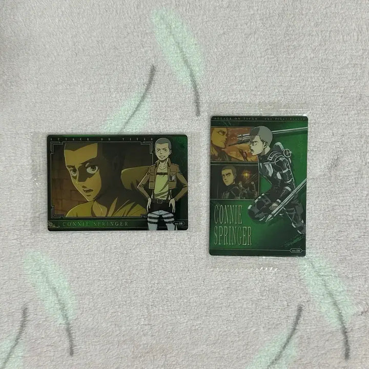 [BUNJANG] Attack on Titan Connie Springer Wafer Card Bundle Set / 진격의거인 진격거 코니 스프링거 웨하스 카드 미개봉 일괄