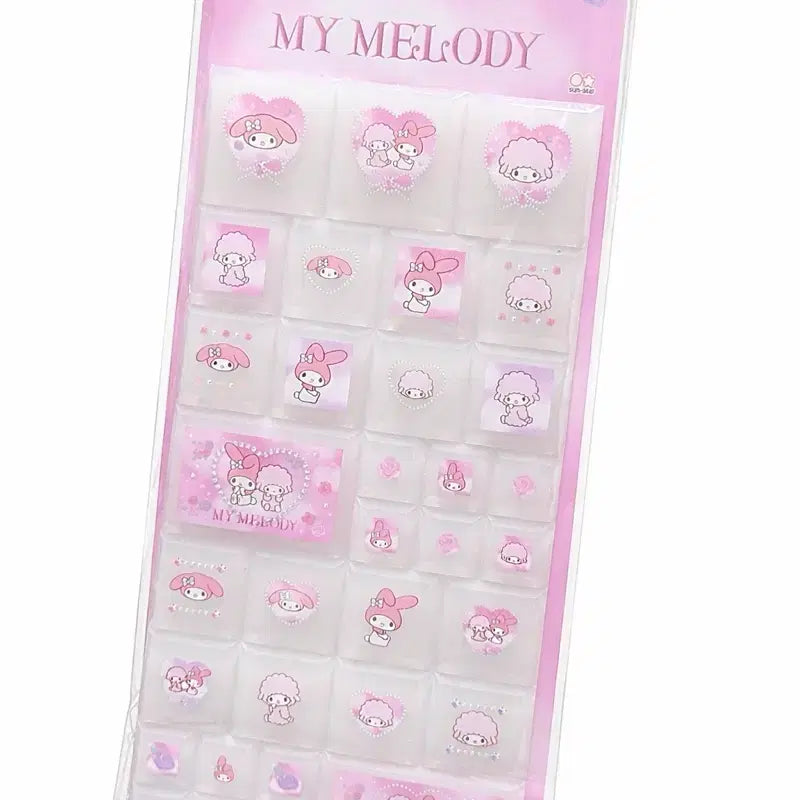 [BUNJANG] Sunstar Sanrio Y2K Tile Sticker My Melody / 산리오)Y2K 발레코어 타일 씰 스티커 마이멜로디