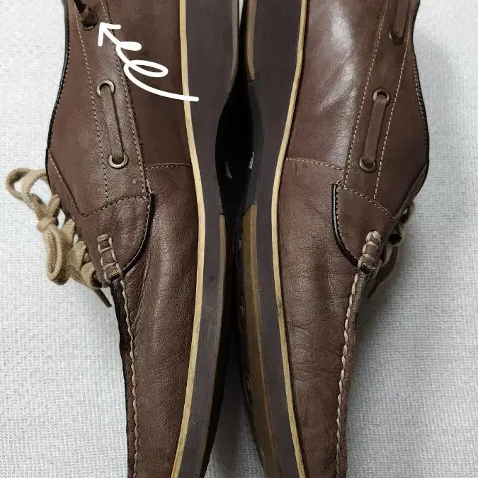 [BUNJANG] Miso Fée Brown Leather Sneakers / 미소페 브라운 가죽 스니커즈 슈즈 270