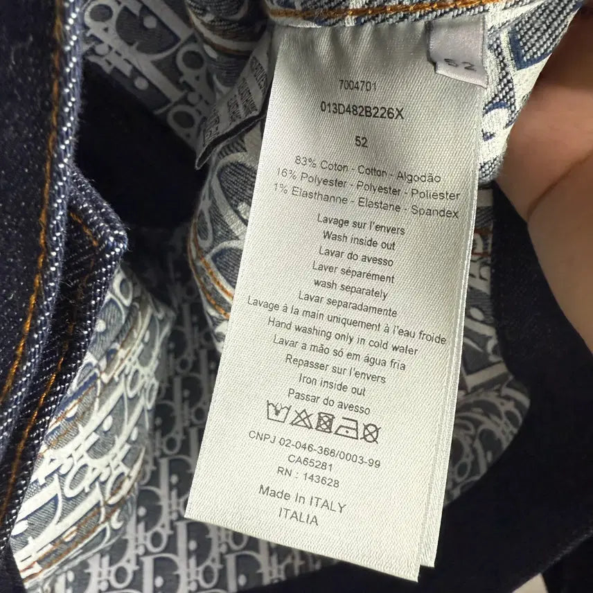 [BUNJANG] Dior Oblique Denim Jacket / (52)디올 오블리크 데님 청자켓