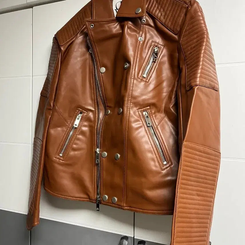 [BUNJANG] Rider Jacket Brown M / (새상품)라이더자켓 브라운