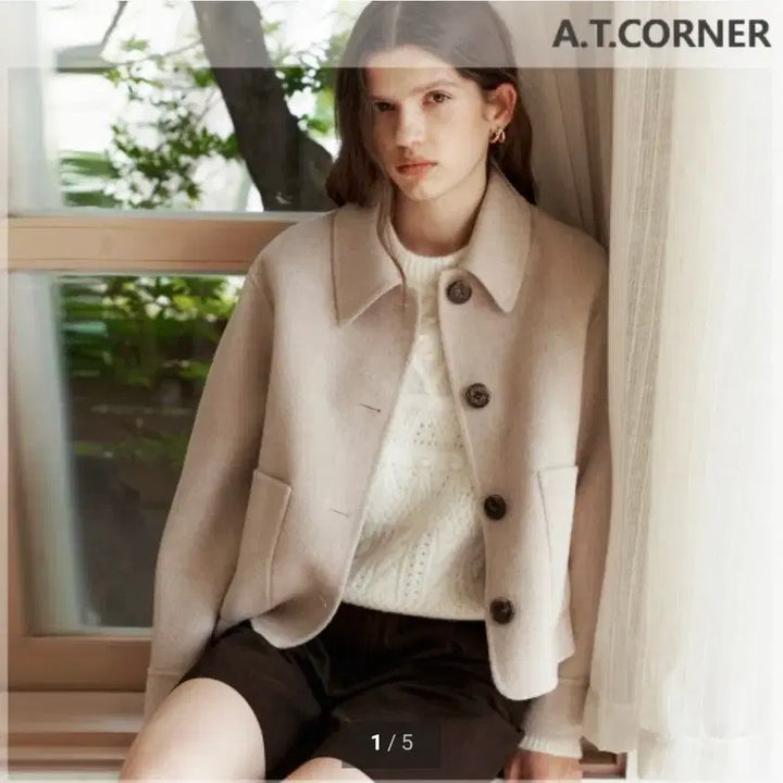 [SOLD OUT] 앳코너(at.corner) 핸드메이드 크롭 울자켓 프리사이즈 새상품