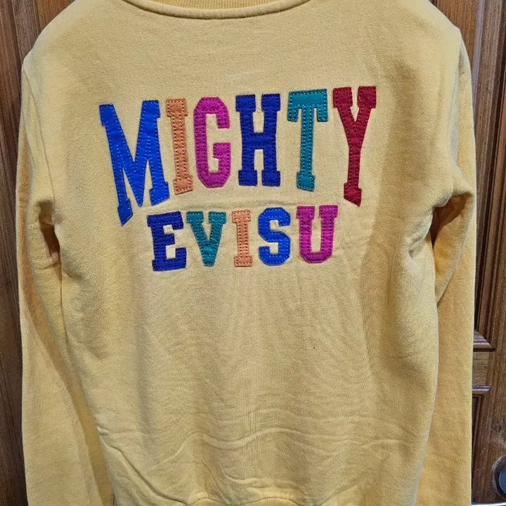 [BUNJANG] EVISU Yellow Men's Sweatshirt / EVISU 에비수 옐로우 맨투맨 티셔츠