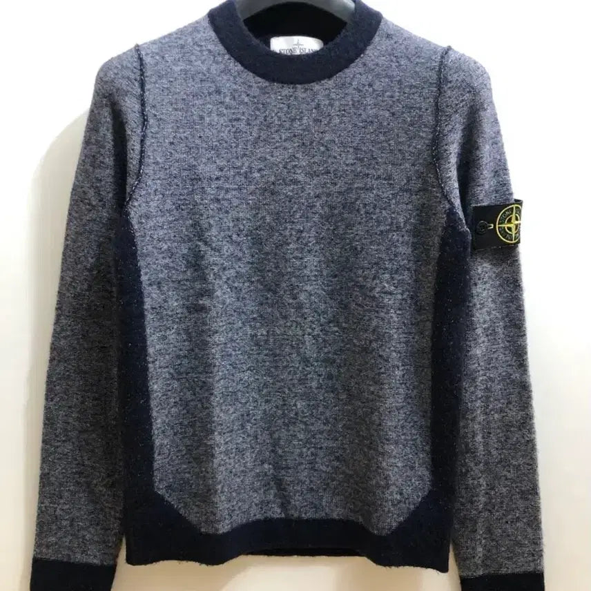 [SOLD OUT] 스톤아일랜드 11주년 배색 니트 90