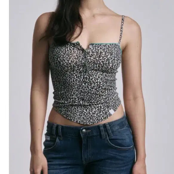 [BUNJANG] PLAVE Yejun Leopard Sleeveless / 플노팔 레오파드 슬리브스리스