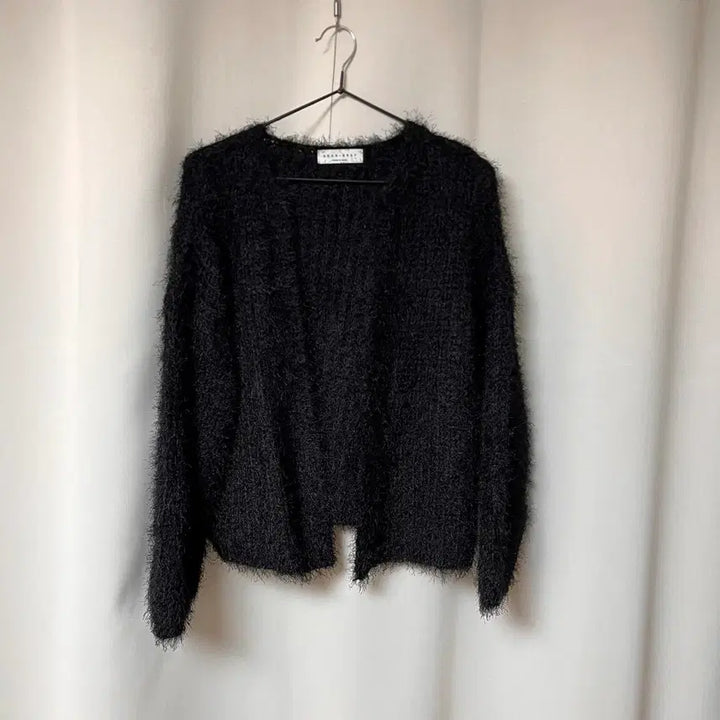 [BUNJANG] DEAR.GRAY Black Fur Cardigan / DEAR.GRAY 블랙 털 가디건 (새제품)