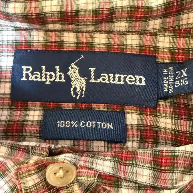 [BUNJANG] Polo Ralph Lauren Checkered Shirt / 폴로 랄프로렌 체크 셔츠 빅사이즈