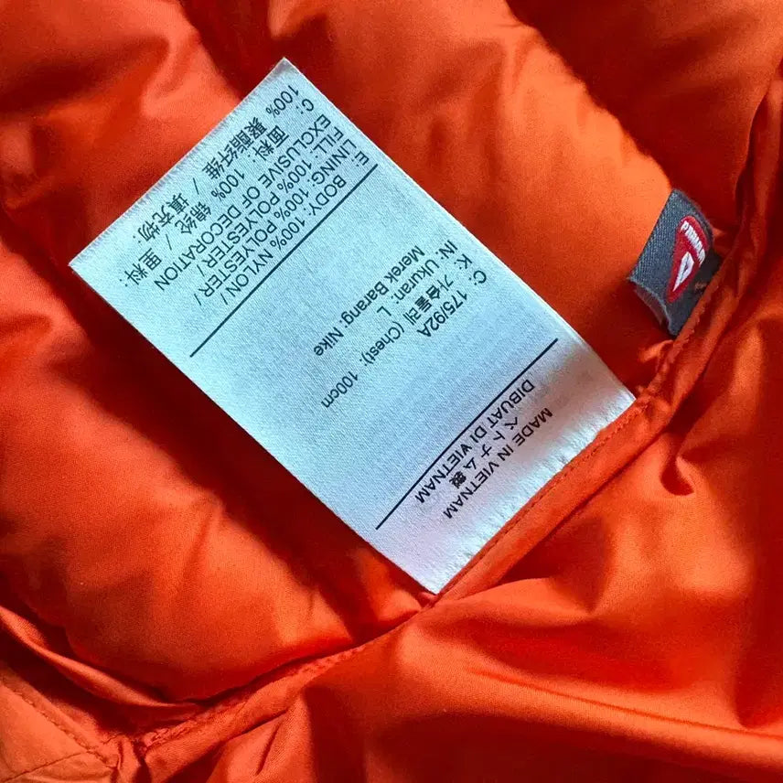 [BUNJANG] Nike ACG Lavaflow Orange Lightweight Padded Jacket L / 나이키 ACG 라바플로우 오렌지 경량패딩 L