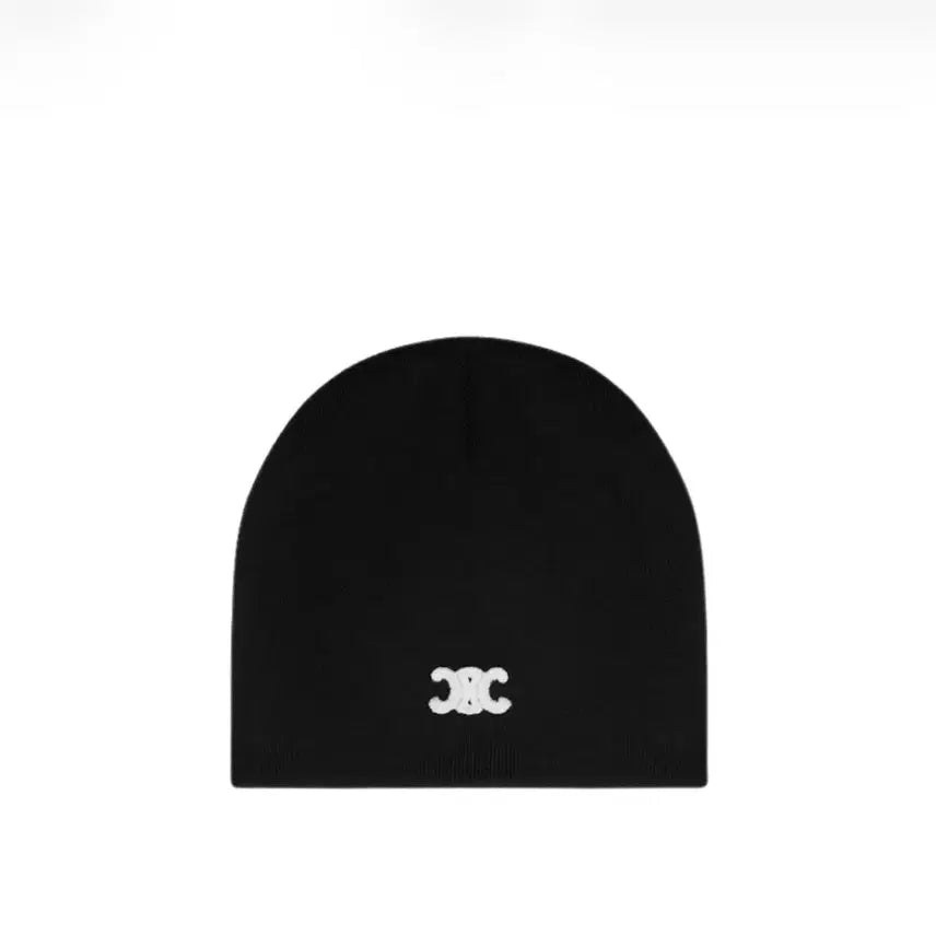 [BUNJANG] Celine Triomphe Wool Beanie Black / [OS] 셀린느 트리옹프 울 비니 블랙