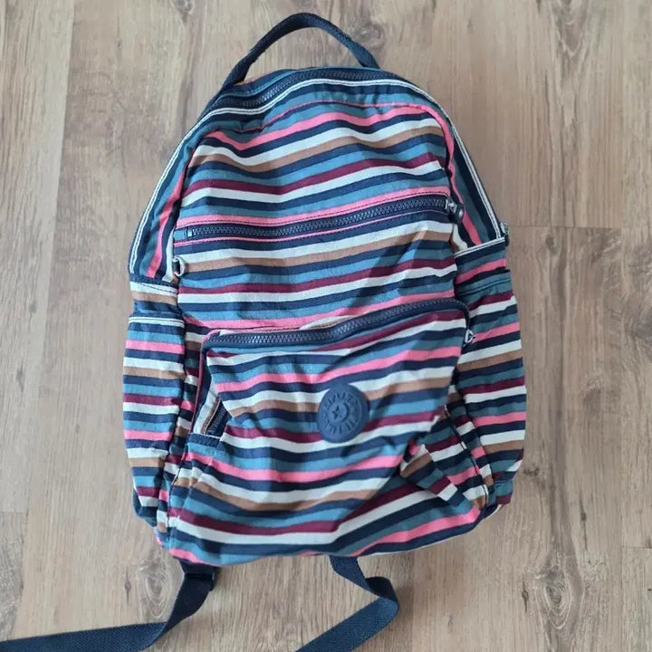 [BUNJANG] Kipling Striped Backpack / 키플링 스트라이프 백팩 가방