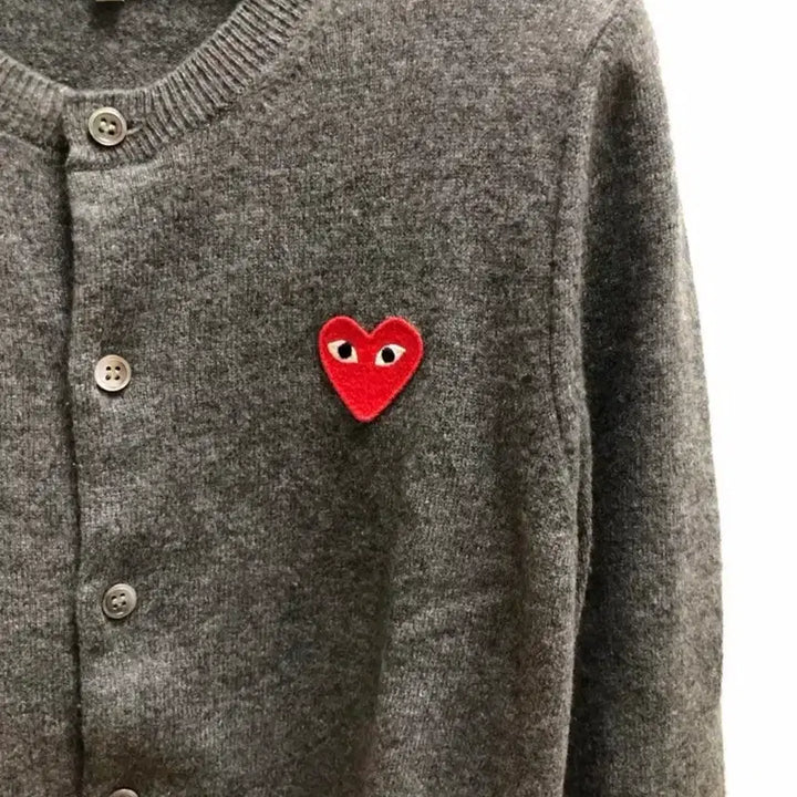 [BUNJANG] Comme des Garcons Red Heart Cardigan / 꼼데가르송 정품 가디건