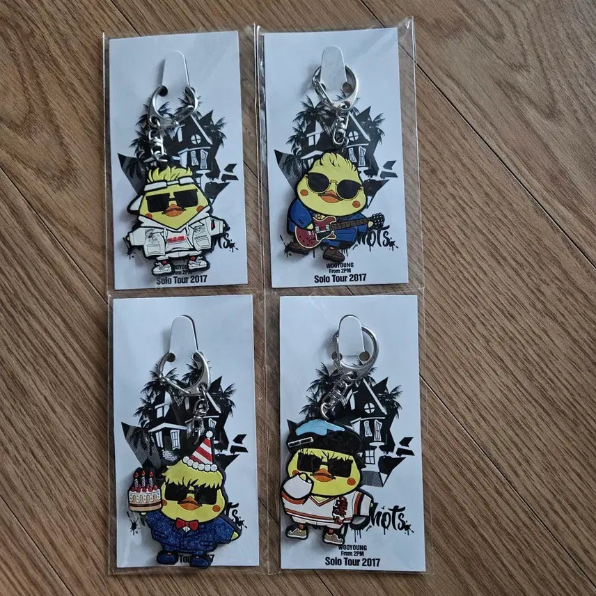 [BUNJANG] 2PM Wooyoung 2017 Solo Tour Keyring Bundle Set / 장우영 2PM우영 솔로투어 2017 키링 일괄