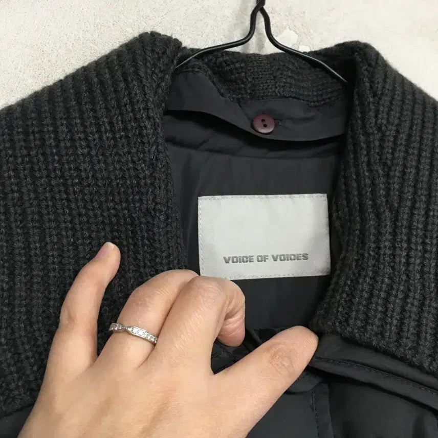 [BUNJANG] VOV Quilted Goose Down Padded Jacket / 23 VOV 보브 니트카라 퀼팅 구스 패딩 55