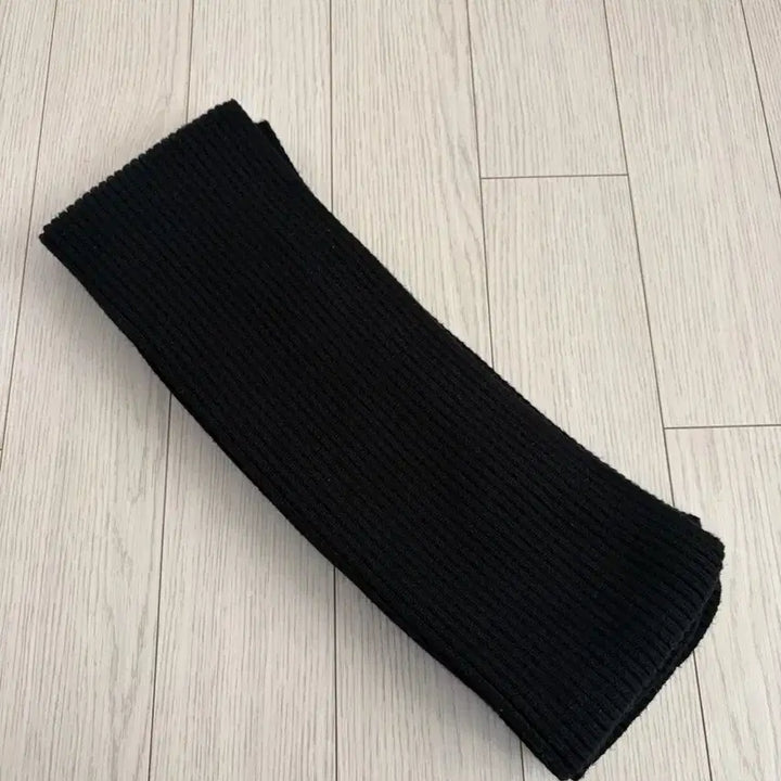 [BUNJANG] Black Knit Scarf / 블랙 니트 머플러 목도리 판매