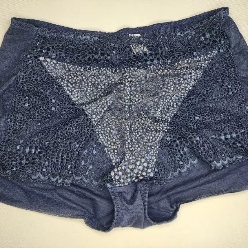 [BUNJANG] Used Women's Navy Lace Panties / 레이스 여성 팬티 네이비 여자 중고