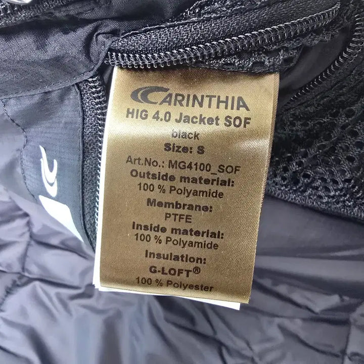 [BUNJANG] Carinthia HIG 4.0 Jacket - Size S / 카린시아 HIG 4.0 자켓 S 사이즈 판매