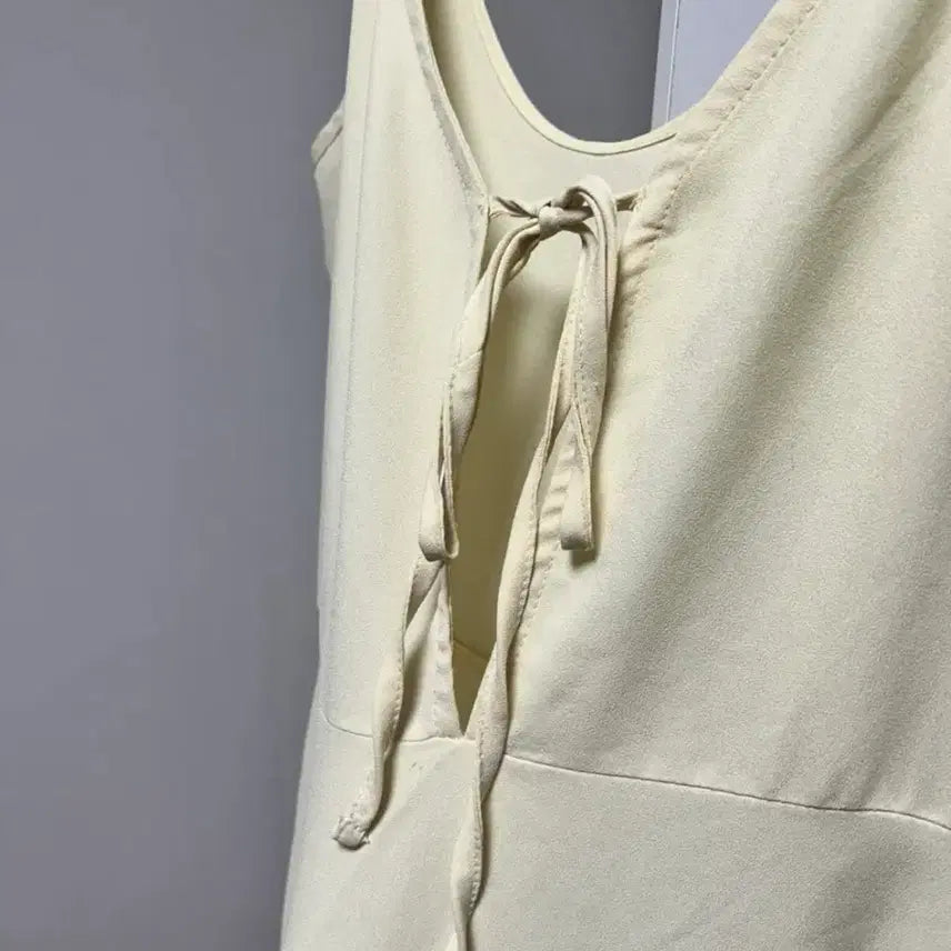 [BUNJANG] Freckle Ribbon Long Dress / 프레클 리본 롱 원피스