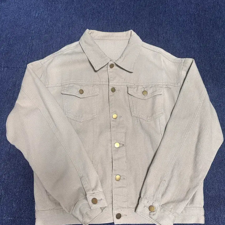 [BUNJANG] BOSE Crop Fit Ivory Trucker Jacket / 트러커자켓