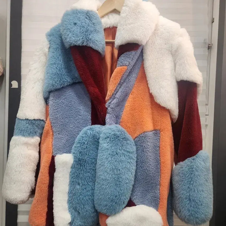[BUNJANG] Faux Fur Jacket (Size 55-66) / 인조퍼자켓(55~66추천)