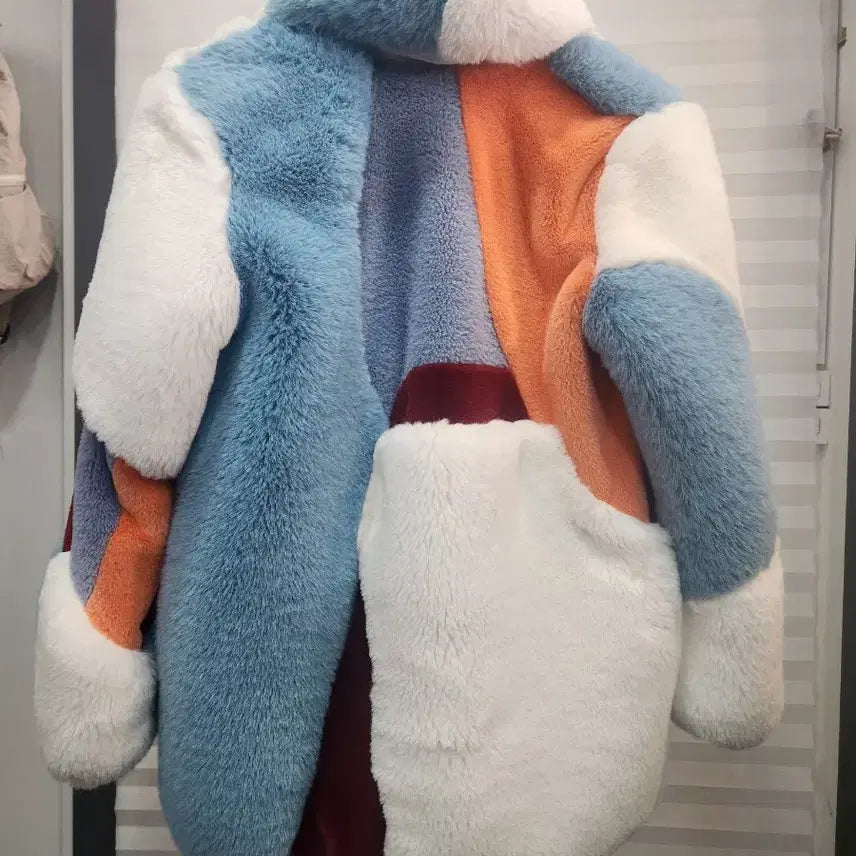 [BUNJANG] Faux Fur Jacket (Size 55-66) / 인조퍼자켓(55~66추천)