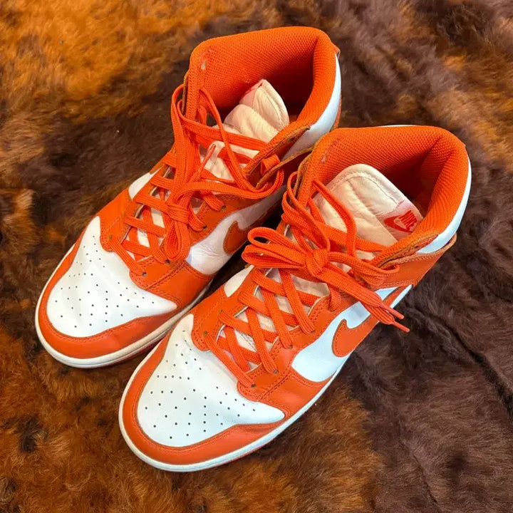 [BUNJANG] Nike Dunk High Retro Orange Blaze Sneakers / 나이키 덩크 하이 레트로 오렌지 블레이드