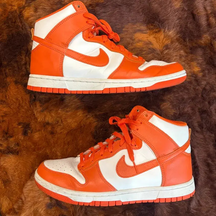 [BUNJANG] Nike Dunk High Retro Orange Blaze Sneakers / 나이키 덩크 하이 레트로 오렌지 블레이드