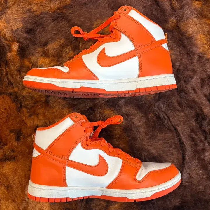 [BUNJANG] Nike Dunk High Retro Orange Blaze Sneakers / 나이키 덩크 하이 레트로 오렌지 블레이드