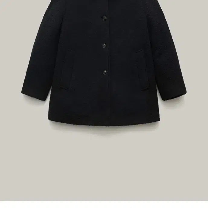 [BUNJANG] Shop M Carven Half Coat - Black / 샵엠 카르벤 하프 코트 블랙