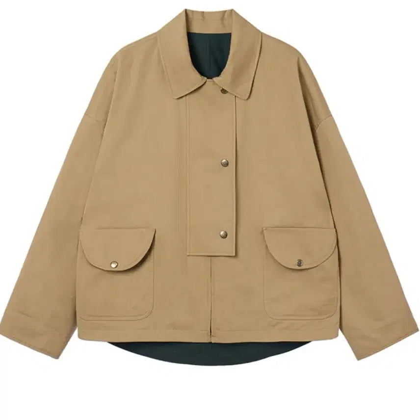 [BUNJANG] Voca Vaca Reversible Beige Cotton Jacket / 보카바카 리버시블 베이지색 면 자켓