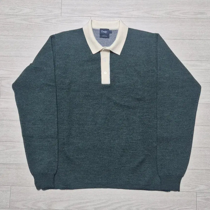 [BUNJANG] Drakes Rugby Tee Knit L / DRAKES 드레익스 럭비티 니트 L
