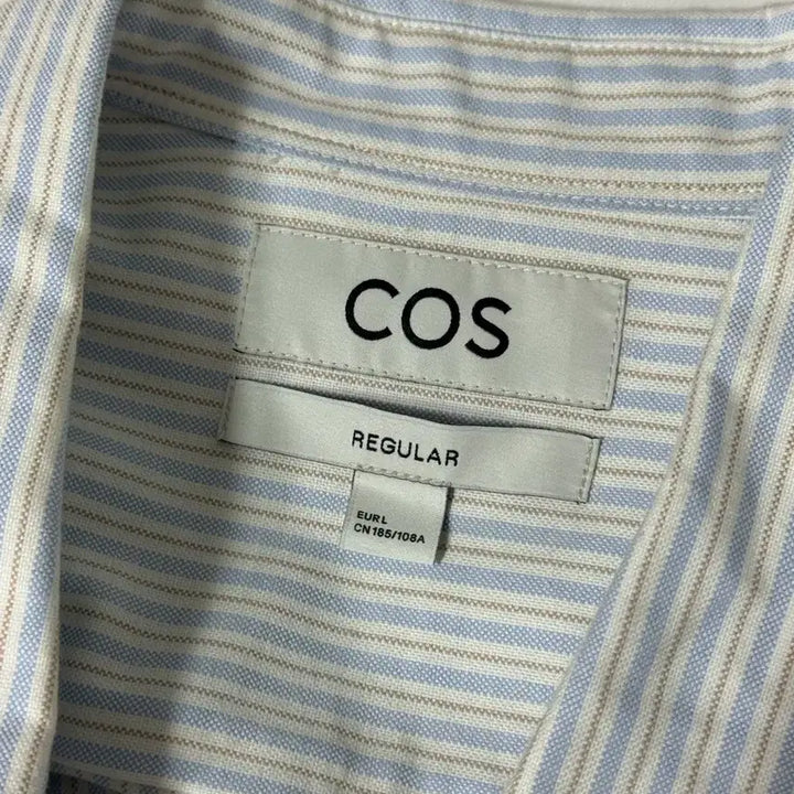 [SOLD OUT] COS 코튼 스트라이프 셔츠 [L]