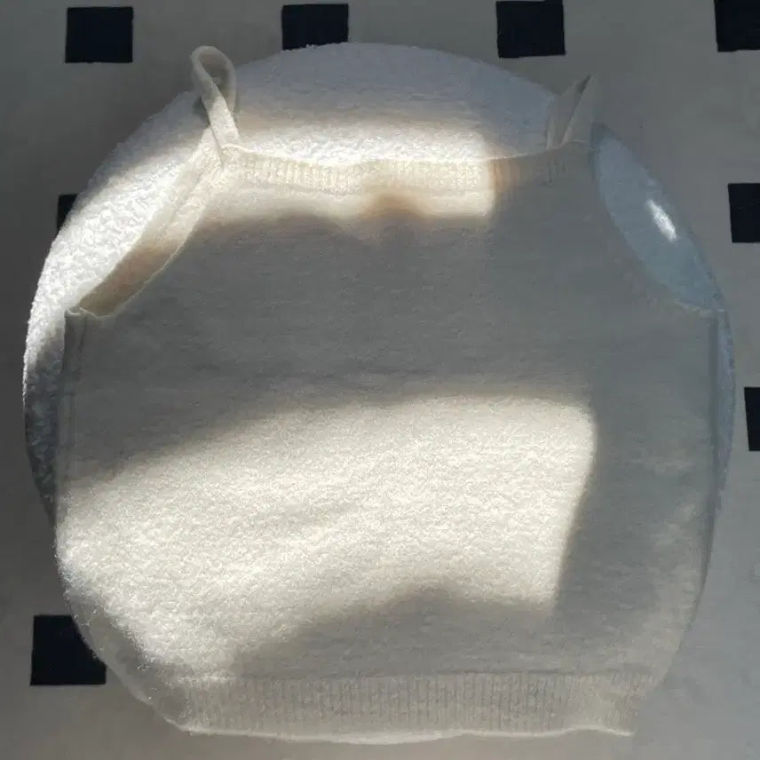 [BUNJANG] Ivory Angora Knit Tank Top / 아이보리 니트 나시 (앙고라)