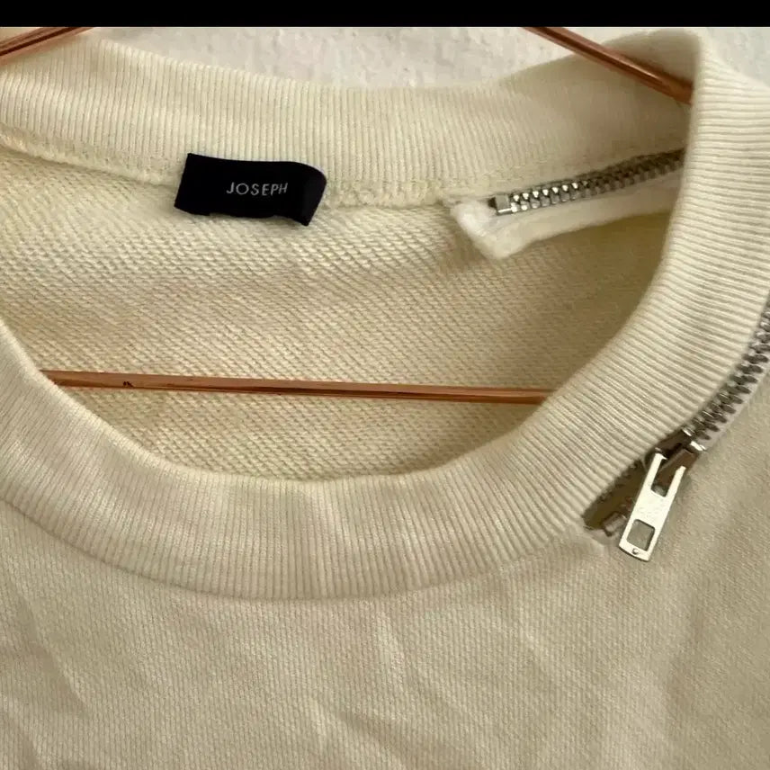 [BUNJANG] NCT Joseph Ivory Zipper Point Sweatshirt XS / JOSEPH 조세프 아이보리 지퍼 포인트 맨투맨 XS