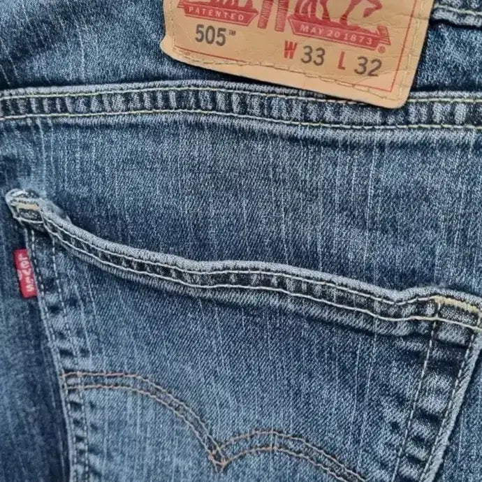 [BUNJANG] Levi's 505 W33 L33 / 리바이스 505 워싱 데님 w33 l33