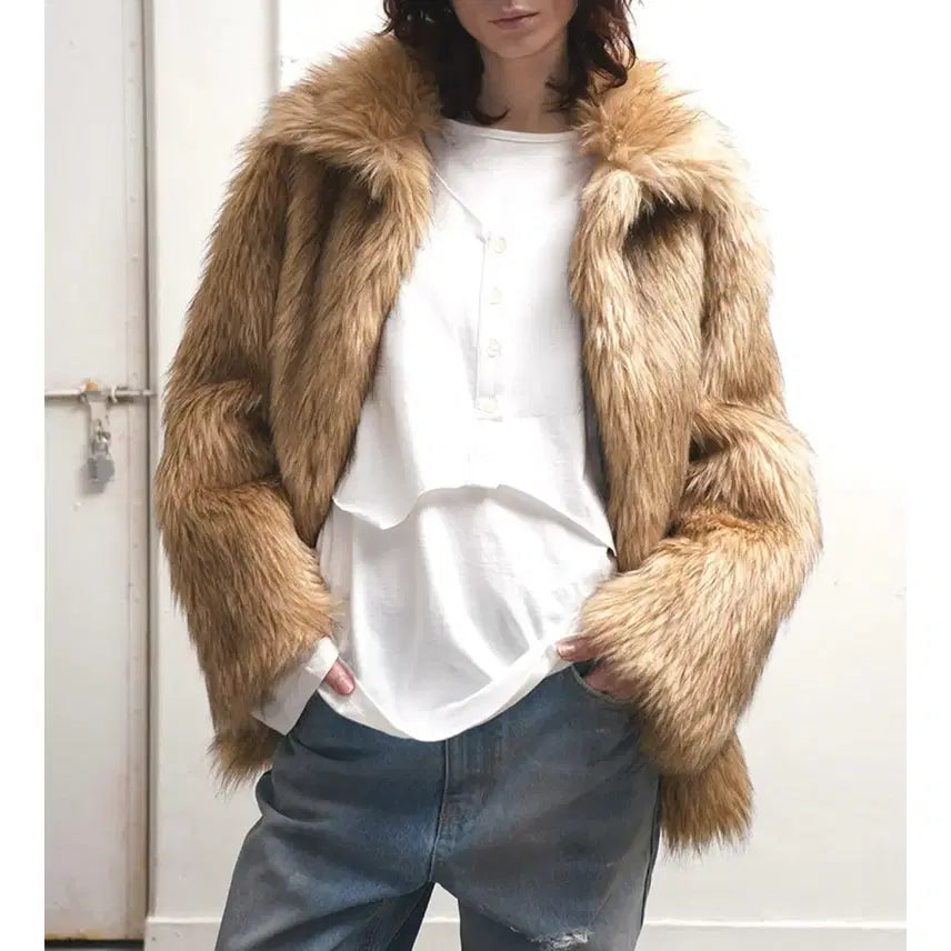 [BUNJANG] The Boyz Dearest Wild Faux Fur Jacket / 데어드 와일드 퍼자켓 판매
