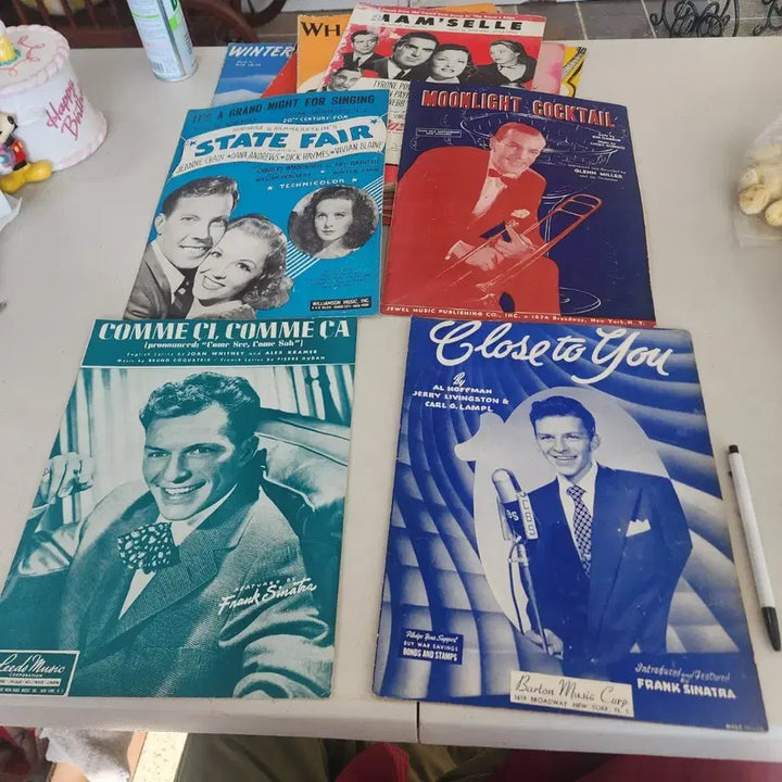 [BUNJANG] USA Sheet Music Collection (4 Sheets) / 옛날 악보 USA 4장