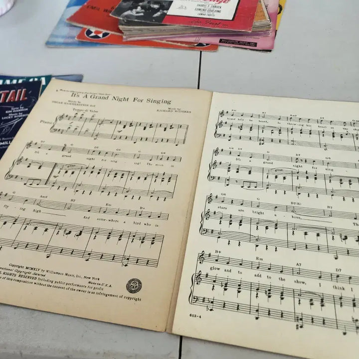 [BUNJANG] USA Sheet Music Collection (4 Sheets) / 옛날 악보 USA 4장