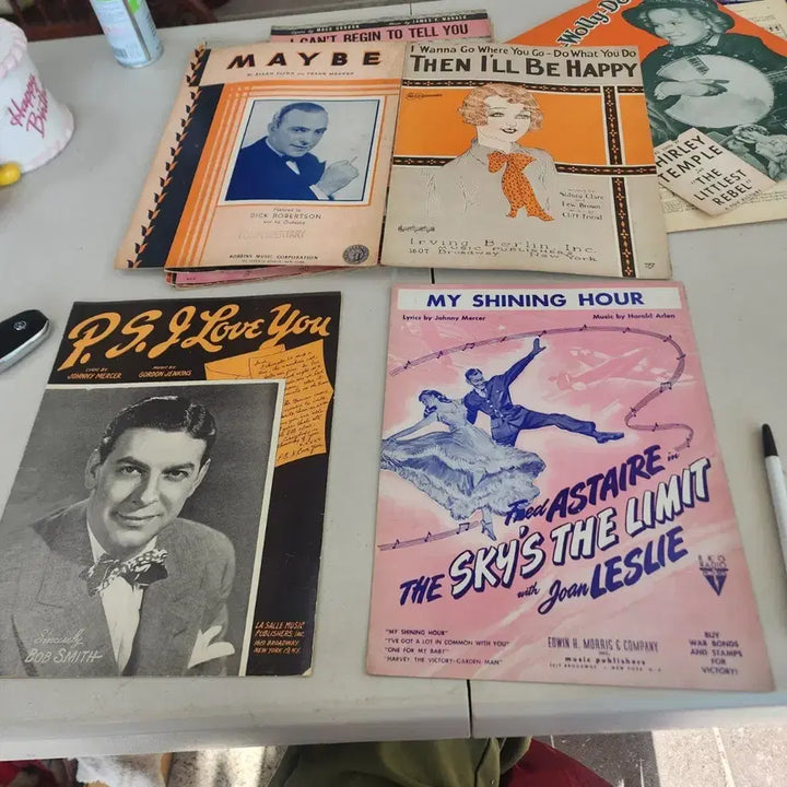 [BUNJANG] USA Sheet Music Collection / 옛날 USA 악보 4장