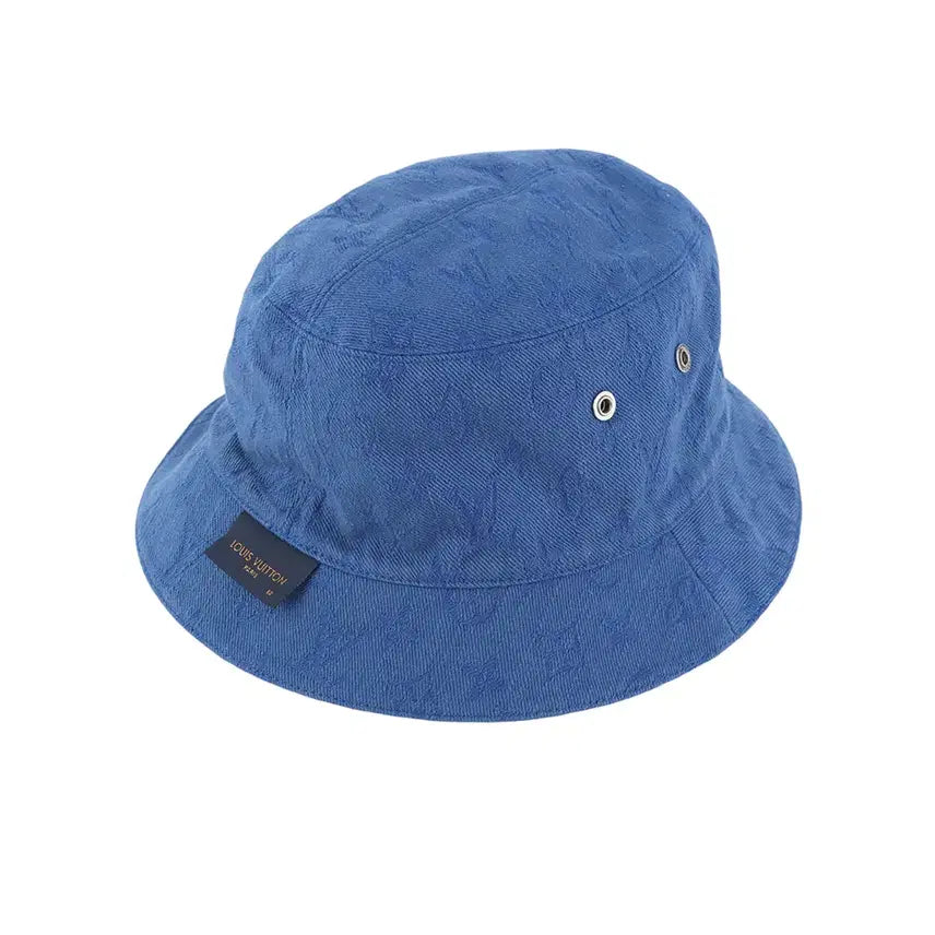[BUNJANG] Louis Vuitton M76765 Monogram Aqua Garden Reversible Bucket Hat / 루이비통 M76765 모노그램 아쿠아가든 리버서블 버킷햇 60사이즈