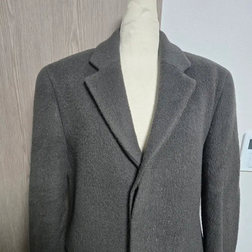 [BUNJANG] System Gray Wool Blend Single Coat (Size 95) / 오늘만이가격!!    한섬 시스템 모+라마 회색 모직 싱글 코트 95