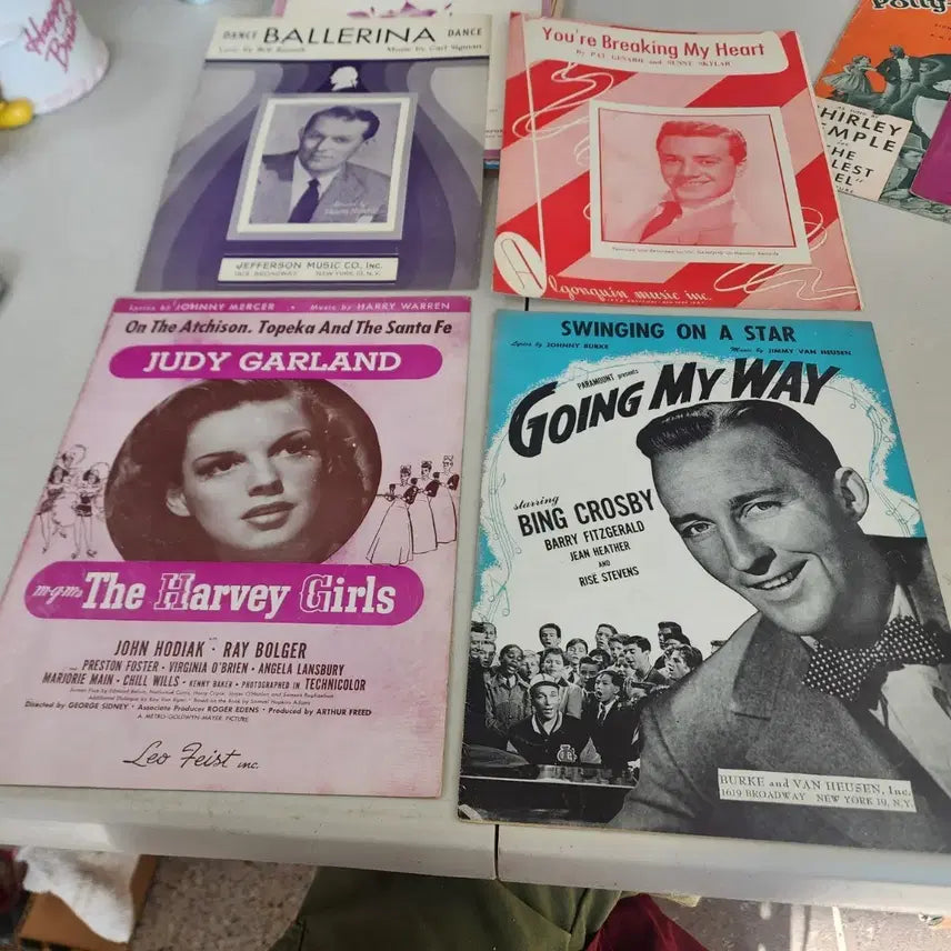 [BUNJANG] USA Vintage Sheet Music Set / USA 옛날 악보 4장